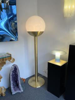 Pia Guidetti Crippa Brass and Glass Floor Lamp P428 by Pia Guidetti Crippa for LUCI Italy 1970s - 1835470