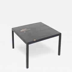 Pia Manu Belgian Slate and Enamel Accents Side or Small Coffee Table Attributed Pia Manu - 4267297