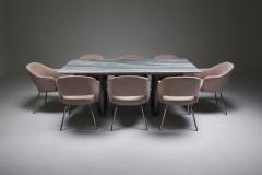 Pia Manu Grey Purple Marble Dining Table by Pia Manu 1990s - 1939260