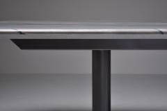 Pia Manu Grey Purple Marble Dining Table by Pia Manu 1990s - 1939262