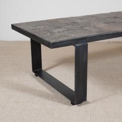 Pia Manu Low Table with Tile Top and Metal Base - 565258