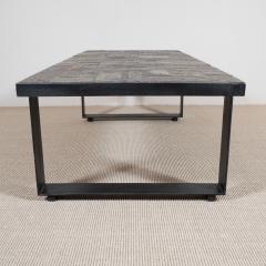 Pia Manu Low Table with Tile Top and Metal Base - 565261