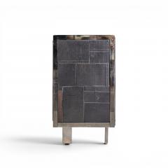 Pia Manu Pia Manu Brutalist Mid Century Steel Chrome and Glass Credenza - 4567181