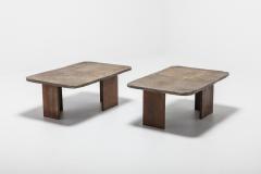 Pia Manu Pia Manu Brutalist Pair of Side Tables 1970s - 1052040