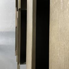 Pickled Modern Hi Chest Armoire Cabinet Wardrobe Metal Base - 2976473