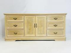 Pickled White Oakwood Credenza Dresser with Nine Drawers - 3948808