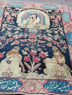 Pictorial Antique Persian Kermanshah Rug - 3967367