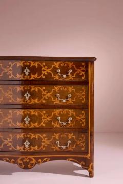 Piedmont walnut chest of drawers Louis XV Italy mid 18th mid 18th century - 4117453