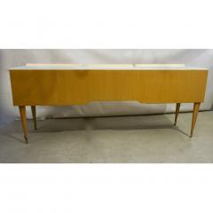 Pier Luigi Colli 1950s Pier Luigi Colli Vintage Italian Design Cream Honey Ashwood Modern Desk - 1807783