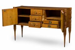 Pier Luigi Colli Italian Burled Birch and Carved Bird Design Sideboard - 4161802