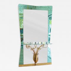 Pier Luigi Colli Italian Hallway Mirror by Pier Luigi Colli for Cristal Art - 4494939