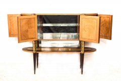 Pier Luigi Colli Italian Midcentury Oval Shaped Rare Bar Cabinet or Sideboard by Pierluigi Colli - 1701743