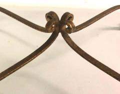 Pier Luigi Colli Italian Modern Neoclassical Gilt Iron Stools Benches by Pier Luigi Colli Pair - 1609877