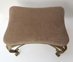 Pier Luigi Colli Pair of Stools Gilt Wrought Iron by Pier Luigi Colli Italy 1950s - 4478362