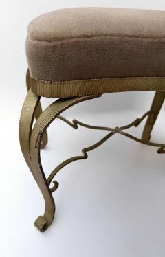 Pier Luigi Colli Pair of Stools Gilt Wrought Iron by Pier Luigi Colli Italy 1950s - 4478372