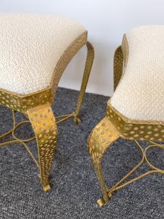 Pier Luigi Colli Pair of Stools Gold Leaf by Pier Luigi Colli Italy 1950s - 2448928