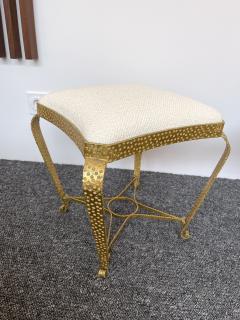 Pier Luigi Colli Pair of Stools Gold Leaf by Pier Luigi Colli Italy 1950s - 2448929