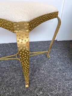 Pier Luigi Colli Pair of Stools Gold Leaf by Pier Luigi Colli Italy 1950s - 2448935