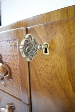 Pier Luigi Colli Pierluigi Colli sideboard carved wood veneered root two doors drawers 1940 - 3567360