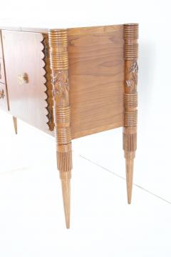 Pier Luigi Colli Pierluigi Colli sideboard carved wood veneered root two doors drawers 1940 - 3567371