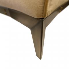 Pier Luigi Frighetto Pair of Brando Lounge Chairs in Light Camel Chenille - 4793120