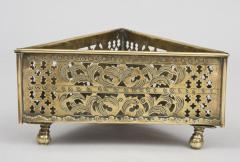 Pierced Brass Triangular Coaster - 1618941