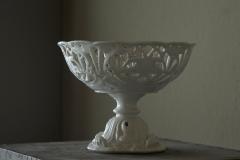 Pierced and Raised Porcelain Centerpiece Bowl or Comport Early 20th Century - 4608314