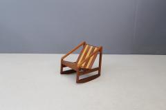 Pierluigi Ghianda Children Italian Rocking Chair to slats by Pierluigi Ghianda 1960s - 1469543