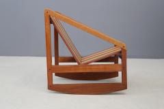 Pierluigi Ghianda Children Italian Rocking Chair to slats by Pierluigi Ghianda 1960s - 1469546