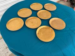 Piero Fornasetti 8 pcs of 1950s Piero Fornasetti Gilt Grande Antico Salad Anders - 4519276