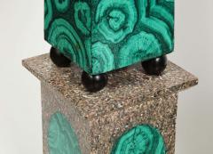 Piero Fornasetti A Monumental Pair of Faux Malachite Painted Obelisks - 2138361