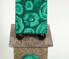 Piero Fornasetti A Monumental Pair of Faux Malachite Painted Obelisks - 2138365