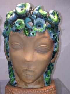 Piero Fornasetti ART DECO SPRING NYMPH GLAZED TERRACOTTA LAMPS - 3348530