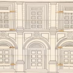 Piero Fornasetti An Italian Architectural Commode in the manner of Fornasetti C 1950  - 4580687