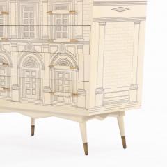 Piero Fornasetti An Italian Architectural Commode in the manner of Fornasetti C 1950  - 4580689