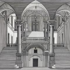 Piero Fornasetti Architettura Trumeau - 4235652