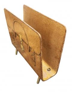 Piero Fornasetti Briefcase Themed Magazine Stand by Piero Fornasetti - 1091974