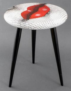 Piero Fornasetti Fornasetti Red Lip Lacquered Bocca Stool - 3997599