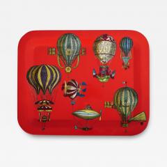 Piero Fornasetti Fornasetti tray fantastical hot air balloons c1950 - 4444836