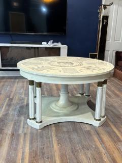 Piero Fornasetti ITALIAN LITHOGRAPHED NEOCLASSICAL DINING TABLE IN THE MANNER OF PIERO FORNASETTI - 4318125