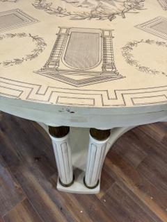 Piero Fornasetti ITALIAN LITHOGRAPHED NEOCLASSICAL DINING TABLE IN THE MANNER OF PIERO FORNASETTI - 4318126