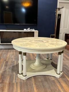 Piero Fornasetti ITALIAN LITHOGRAPHED NEOCLASSICAL DINING TABLE IN THE MANNER OF PIERO FORNASETTI - 4318130