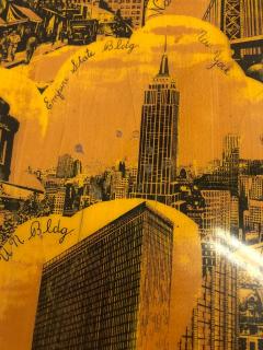 Piero Fornasetti Italian Mid Century Modern NYC Screen Print Cocktail Table Piero Fornasetti - 2372396