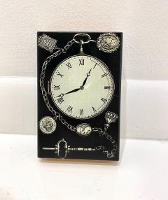 Piero Fornasetti Lacquered Wood Clock Box by Piero Fornasetti - 3825278