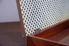 Piero Fornasetti Large Piero Fornasetti Labeled Wooden Box with Folding Lid - 549997