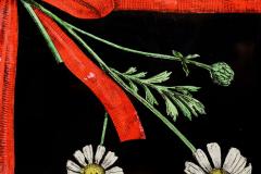 Piero Fornasetti Large Vintage Lacquered Metal Litho Ribbon and Floral Tray by Piero Fornasetti - 4816592