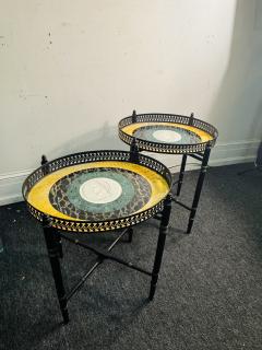 Piero Fornasetti MID CENTURY HAND PAINTED BUTLER TRAYS IN THE MANNER OF PIERO FORNASETTI - 4318439