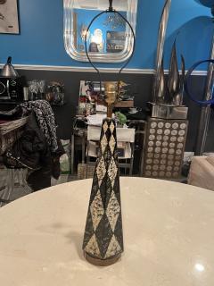 Piero Fornasetti MID CENTURY PAIR OF HARLEQUIN PATTERN OBELISK LAMPS IN THE MANNER OF FORNASETTI - 2811561