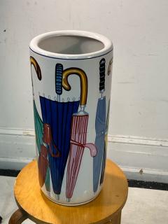 Piero Fornasetti MODERN CERAMIC UMBRELLA STAND IN THE MANNER OF PIERO FORNASETTI - 3170907
