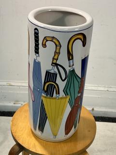 Piero Fornasetti MODERN CERAMIC UMBRELLA STAND IN THE MANNER OF PIERO FORNASETTI - 3325452
